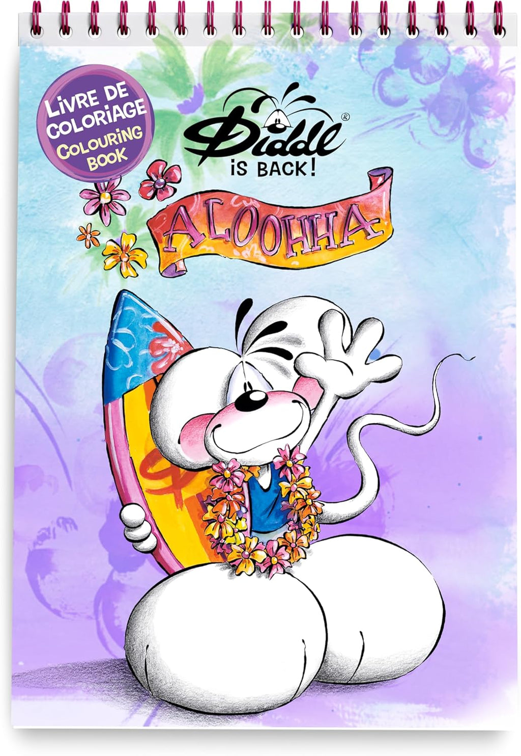 Cahier de coloriage A4 violet - 48 Pages - Diddl