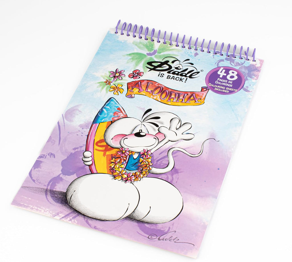 Cahier de coloriage A4 violet - 48 Pages - Diddl