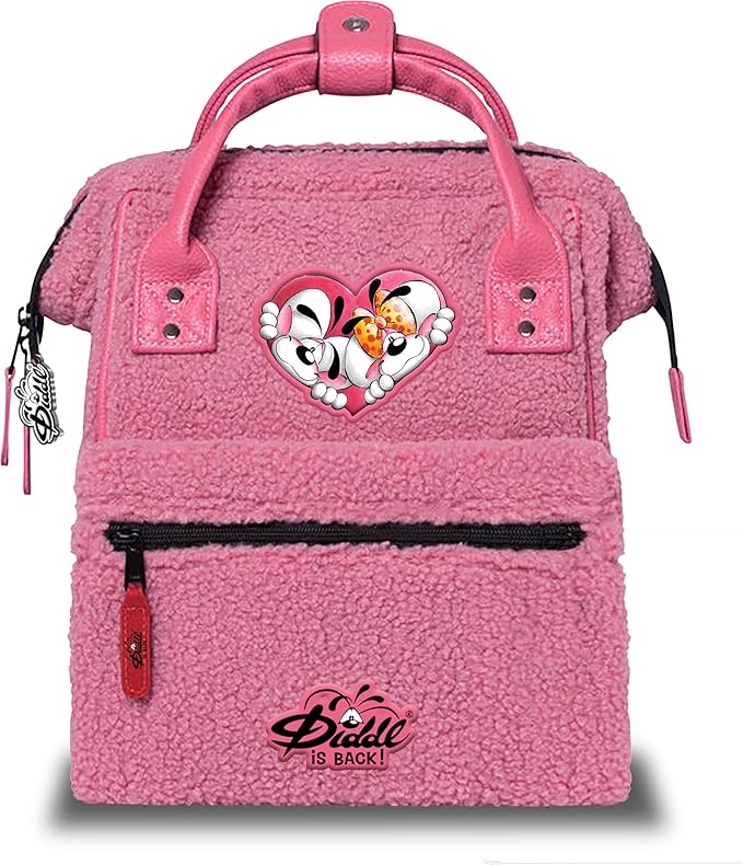Sac à dos peluche fille rose - Diddl
