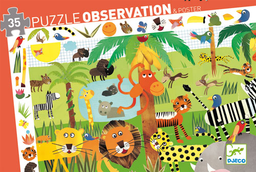 Puzzle Djeco Jungle 35 pièces