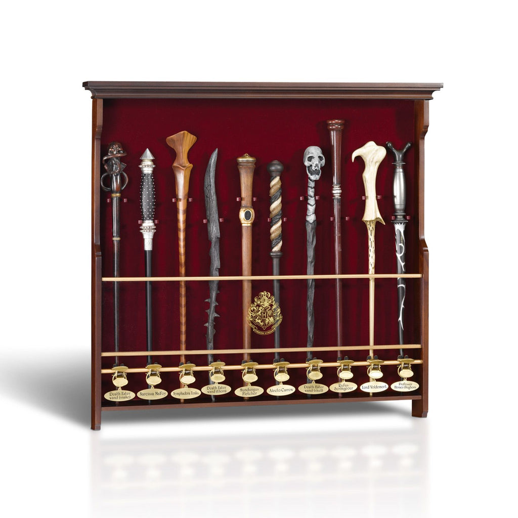 Présentoir en bois pour collection de baguettes Harry Potter