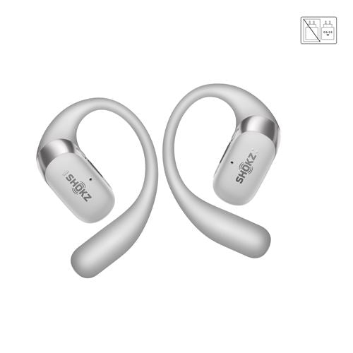 Ecouteurs sans fil Shokz OpenFit 2 Plus à conduction aérienne Argent