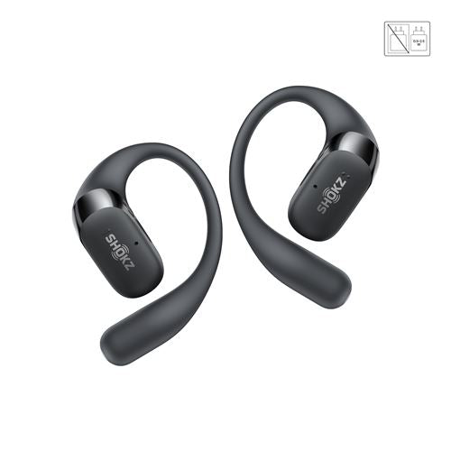 Ecouteurs sans fil Shokz OpenFit 2 Plus à conduction aérienne Noir