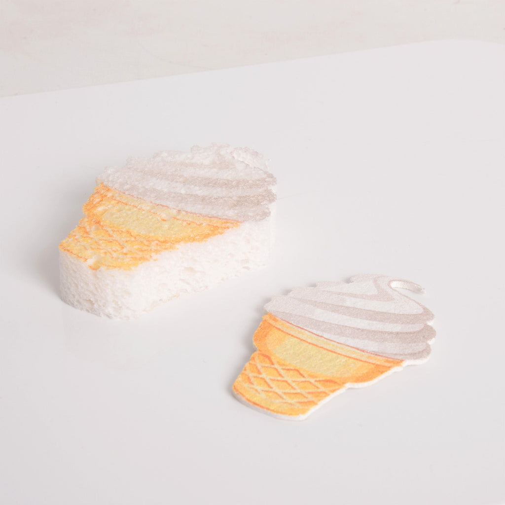 Lot de 2 éponges glace aux couleurs vives
