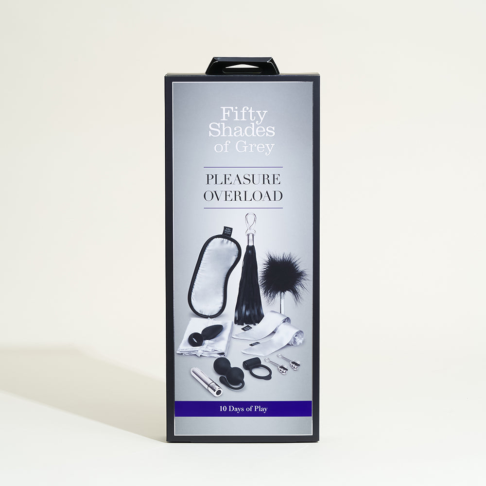Coffret Fifty Shades of Grey Pleasure Overload 10 jours, face avant