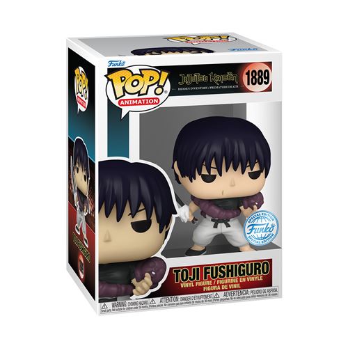 Figurine Funko Pop Animation Jujutsu Kaisen Toji Fushiguro with Chase Modèle aléatoire Exclusivité Fnac