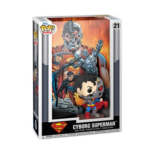Figurine Funko Pop Comic Cover DC Cyborg Superman