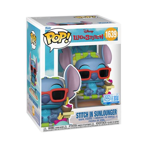 Figurine Funko Pop Disney Stitch in Sunlounger Exclusivité Fnac