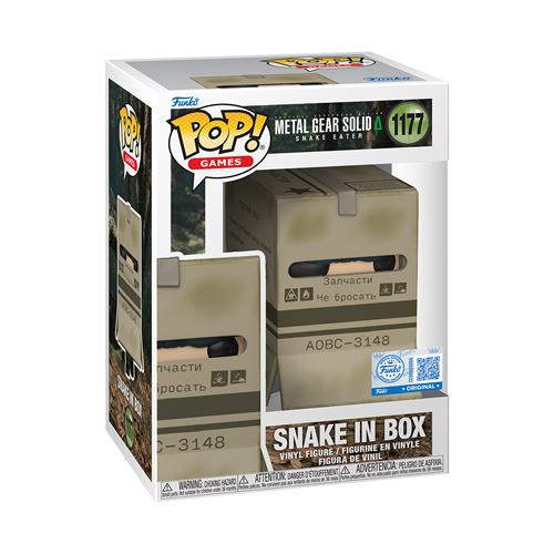 Figurine Funko Pop Games Metal Gear Solid Snake in Box Exclusivité Fnac
