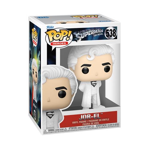 Figurine Funko Pop Movies Superman 1978 Jor-El Blanc et Noir