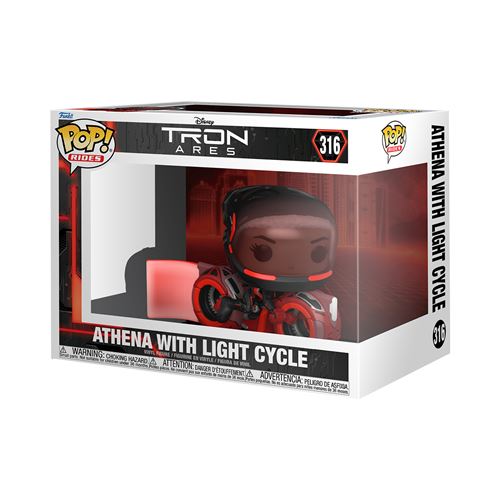 Figurine Funko Pop Rides Tron Ares Athena with Light Cycle