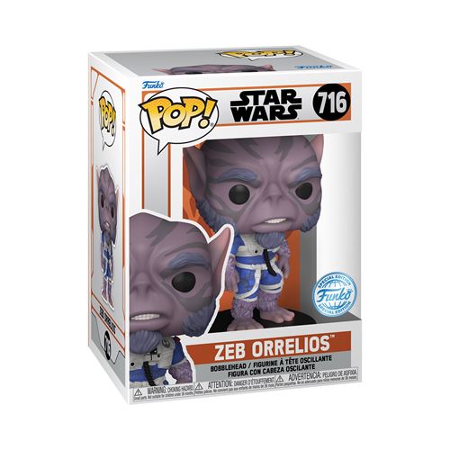Figurine Funko Pop Star Wars The Mandalorian S10 Zeb Orrelios Exclusivité Fnac