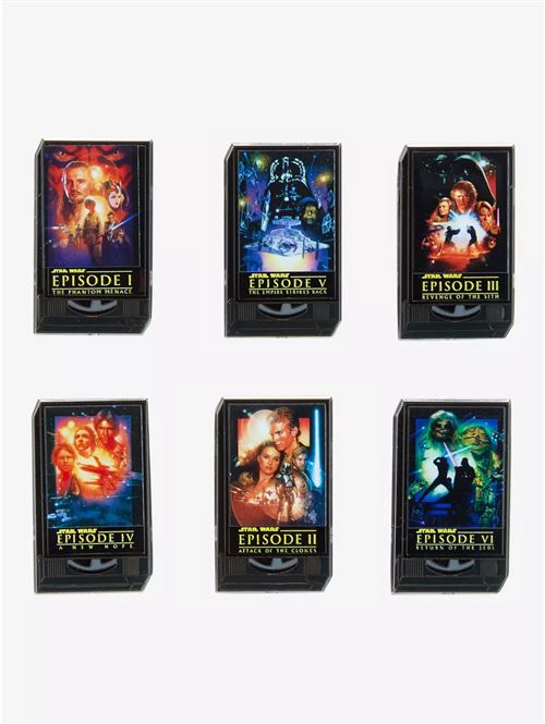 Figurine Funko Pop Star Wars VHS Cassettes Mystery Pins modèle aléatoire