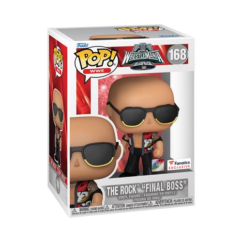Figurine Funko Pop WWE The Rock Final Boss WrestleMania 40