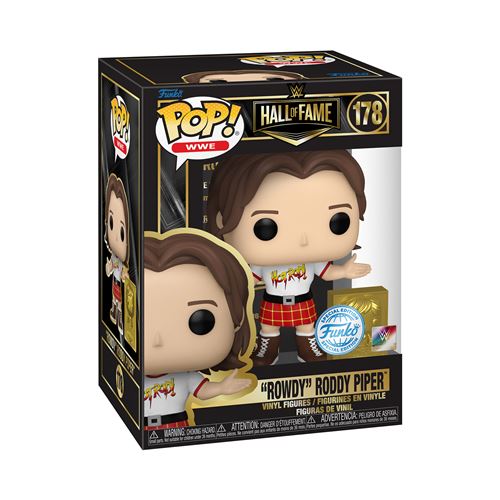 Figurine Funko Pop and Buddy WWE Hall of Fame Rowdy Roddy Piper Exclusivité Fnac