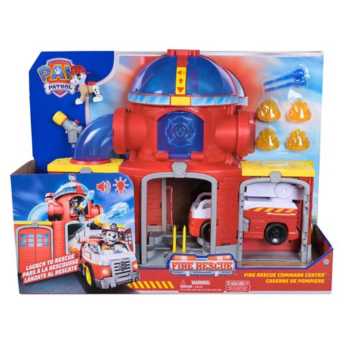 Figurine Paw Patrol Pat'Patrouille Caserne de pompiers Fire Rescue