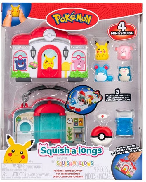 Figurine Squish-a-long Coffret Pokémon Center