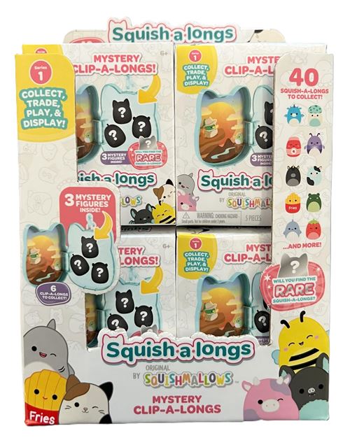 Figurine Squish-a-long Porte-clés blind Squishmallows Modèle aléatoire