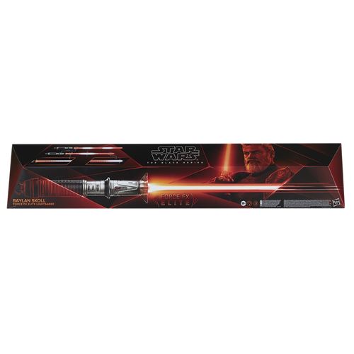 Figurine Star Wars The Black Series Sabre laser Force FX Elite de Baylan Skoll