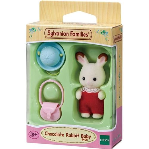 Figurine Sylvanian Families Le bébé lapin chocolat