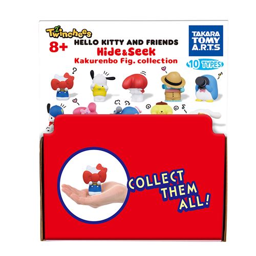 Figurine Tomy Twinchees Hello Kitty & Friends Hide & Seek W5 Modèle aléatoire