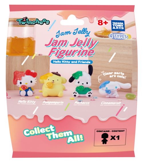 Figurine Tomy Twinchees Hello Kitty and Friends Jam Jelly W6 Modèle aléatoire