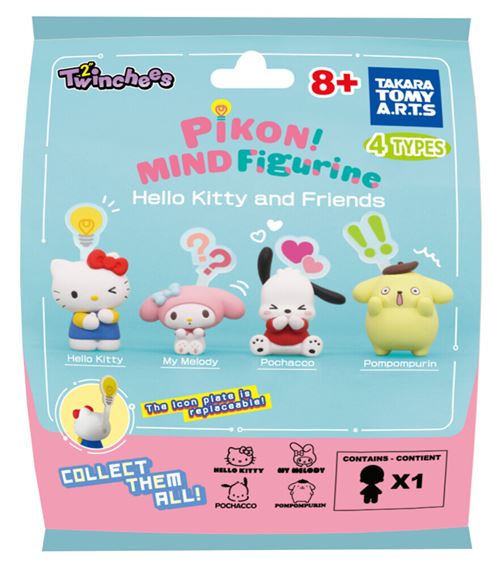 Figurine Tomy Twinchees Hello Kitty and Friends Pikon Mind W6 Modèle aléatoire
