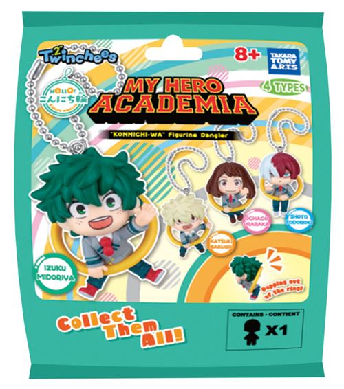 Figurine Tomy Twinchees My Hero Academia Porte-clés W6 Modèle aléatoire