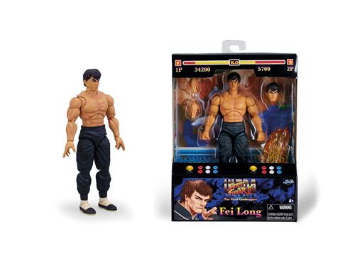 Figurine articulée Jada Street Fighters Fei-Long 15 cm
