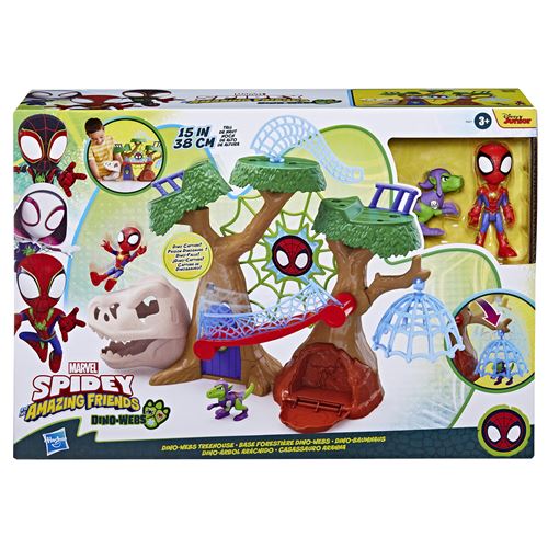 Figurines Spidey and His Amazing Friends Base forestière Dino-Webs