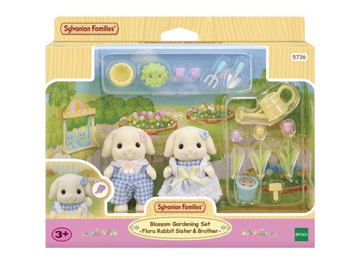 Figurines Sylvanian Families Le frère et la sœur Lapin Bélier