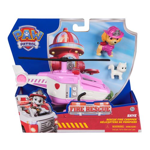 Figurines et véhicule Paw Patrol Pat'Patrouille Fire Rescue Stella