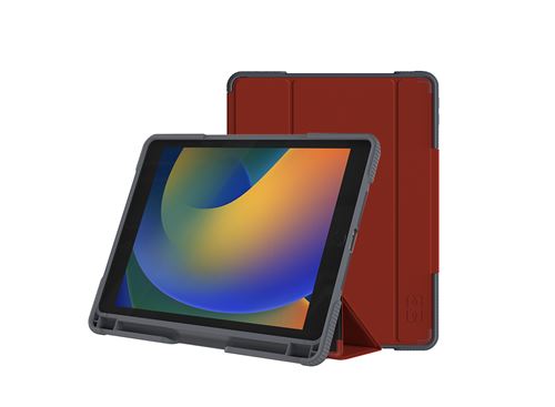 Folio Academy MW pour iPad 10.2" 7ème génération 8ème génération 9ème génération 2019 2020 et 2021 Rouge