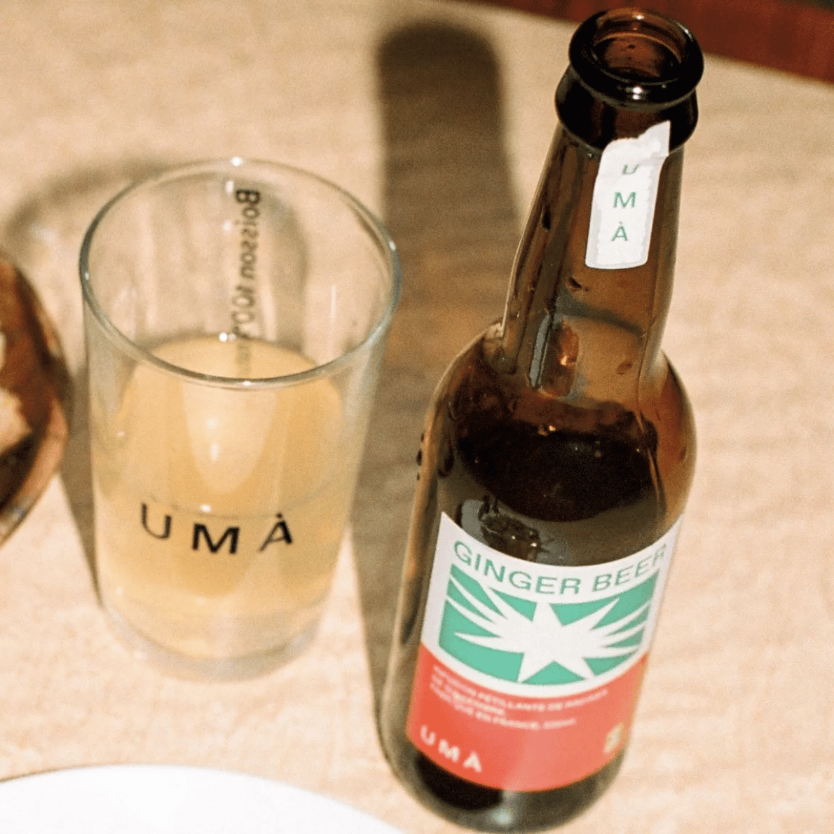 Ginger beer bio à l'étiquette colorée