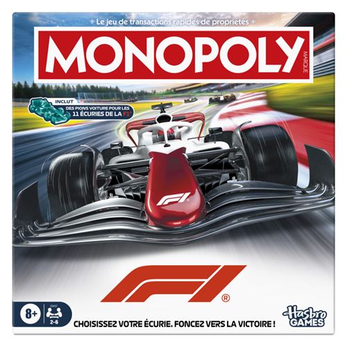 Jeu classique Hasbro Monopoly Formula 1