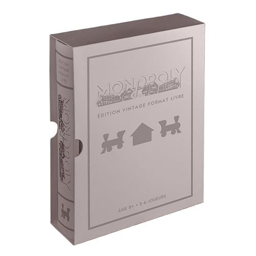 Jeu classique Megableu Monopoly Edition Vintage Format Livre