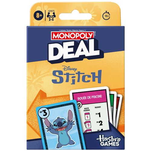 Jeu classique Monopoly Deal Stitch