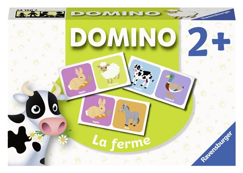 Jeu classique Ravensburger Domino Animaux de la ferme