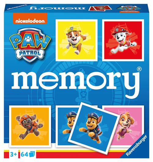 Jeu classique Ravensburger Grand Memory Pat'Patrouille