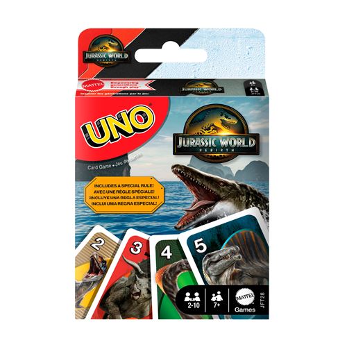 Jeu classique Uno Jurassic World Renaissance