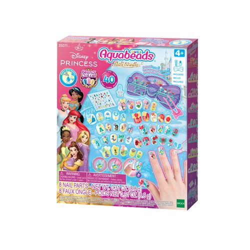 Jeu créatif Aquabeads Le coffret de manucure Disney Princess