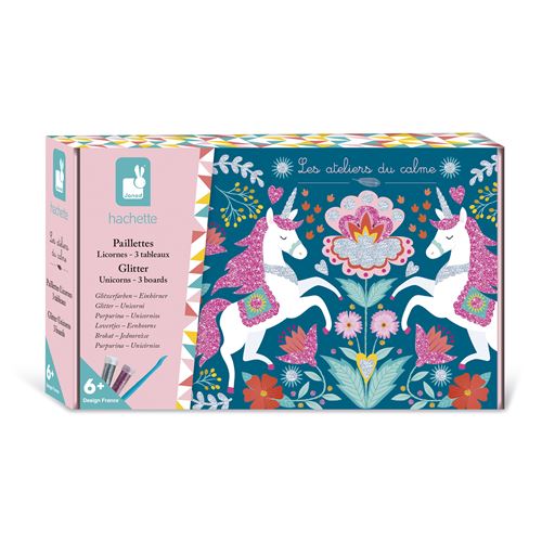 Jeu créatif Janod Paillettes Licornes