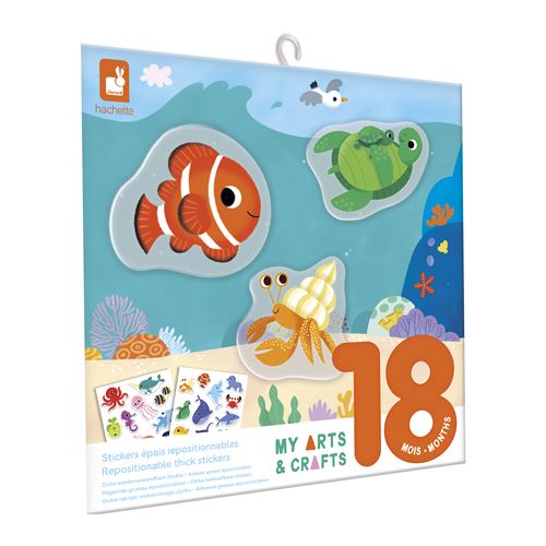 Jeu créatif Janod Stickers épais repositionnables La mer
