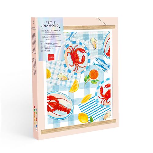 Jeu créatif La Petite Epicerie Coffret Petit Diamond Peinture à diamanter Citrus and Lobster