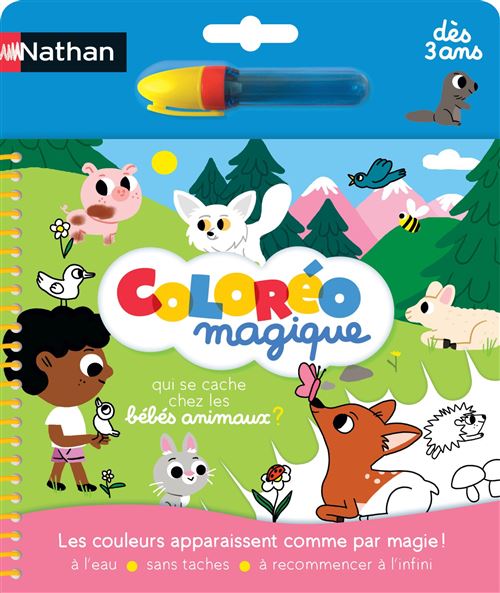 Jeu créatif Nathan Coloréo Bébés animaux