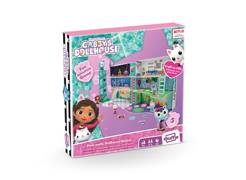 Jeu d'ambiance 3D Shuffle Gabby et la maison magique Le Jeu Chat' tastique
