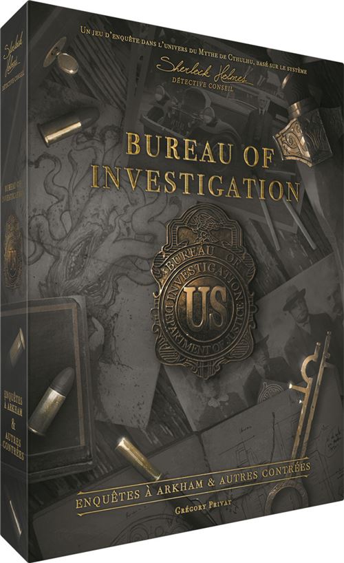 Jeu d'ambiance Asmodee Bureau of Investigation Enquêtes à Arkham