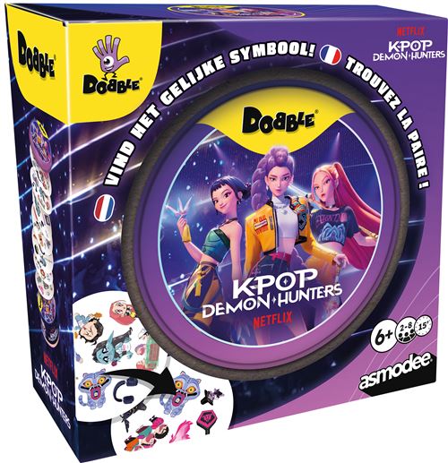 Jeu d'ambiance Asmodee Dobble K-Pop Demon Hunters