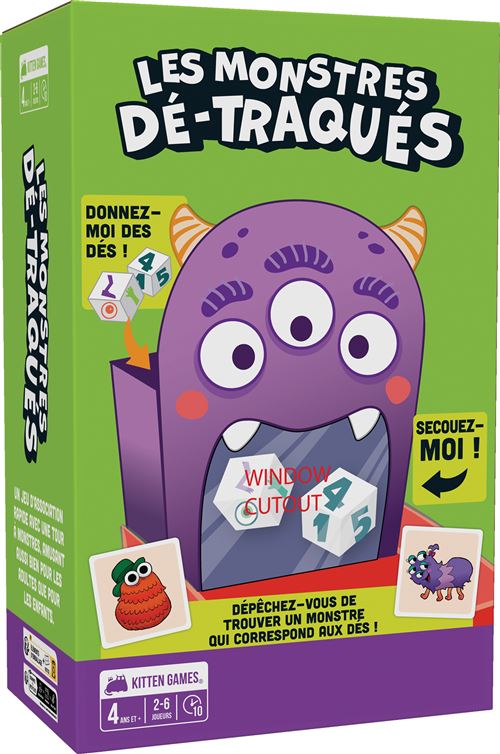 Jeu d'ambiance Asmodee Les Monstres Dé-Traqués