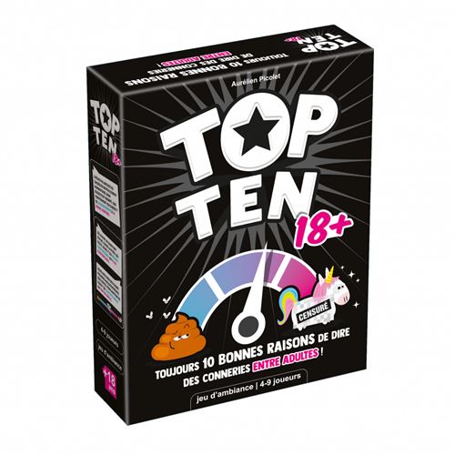 Jeu d'ambiance Asmodee Top Ten 18+
